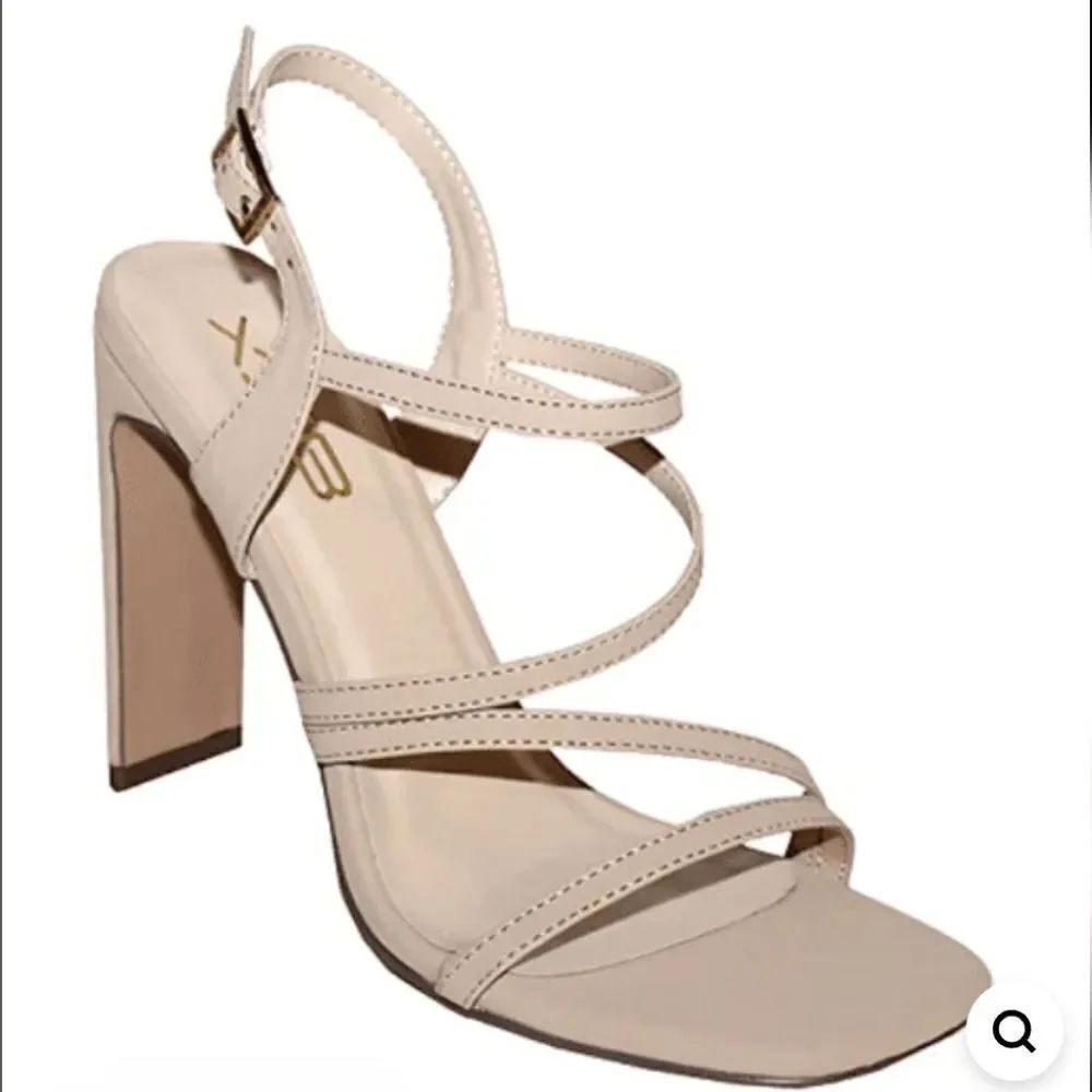 X2B ALLY-4 WOMEN SEXY STILETTO STRAPPY SQUARE OPEN TOE HIGH HEELS SHOES